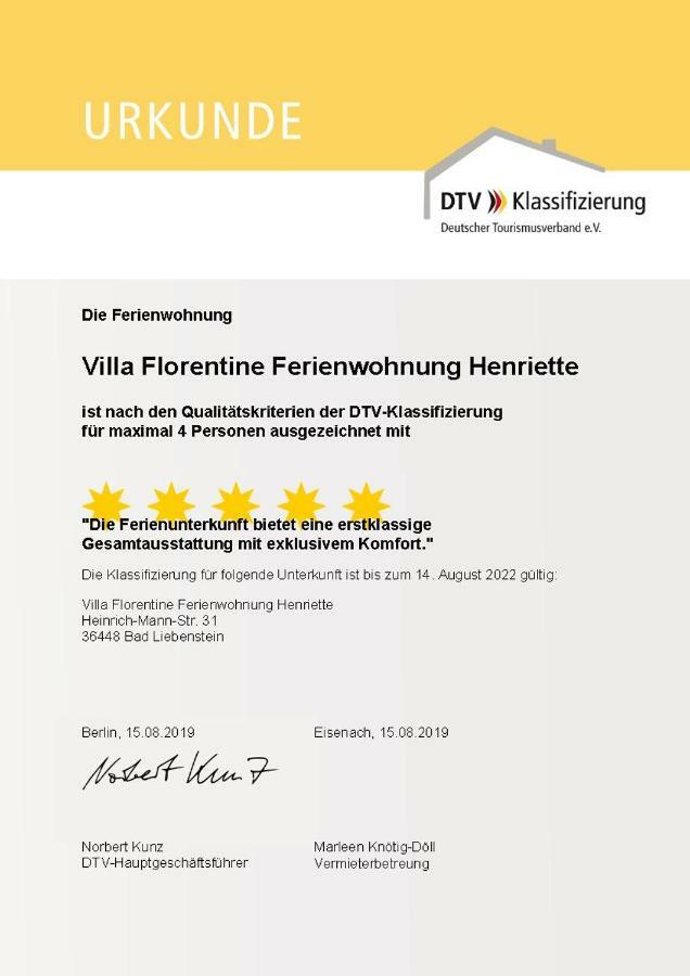 Villa Florentine Bad Liebenstein Exterior foto